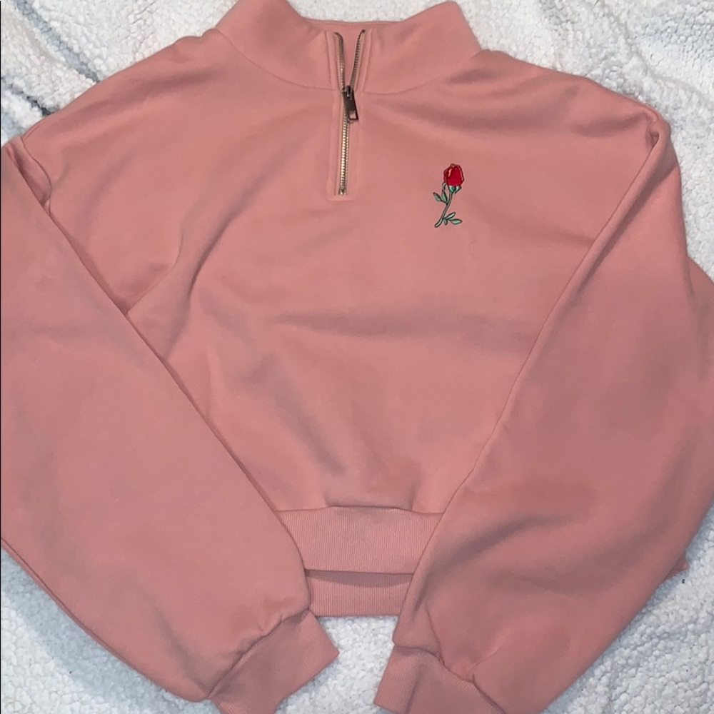 Crop top sweat shirt